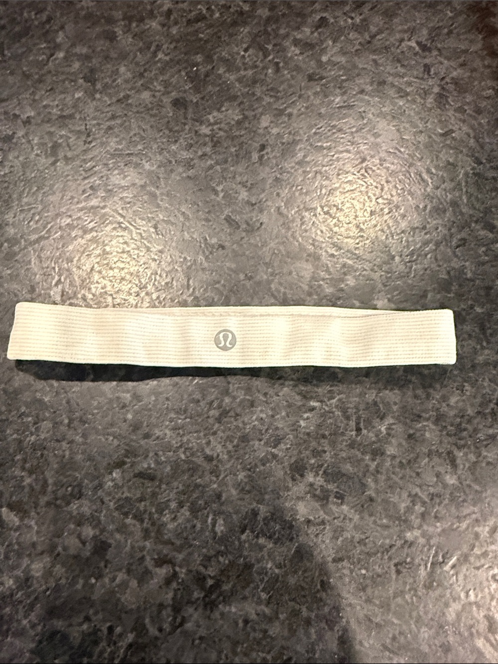 lululemon athletica Cream Stretch Logo Headband